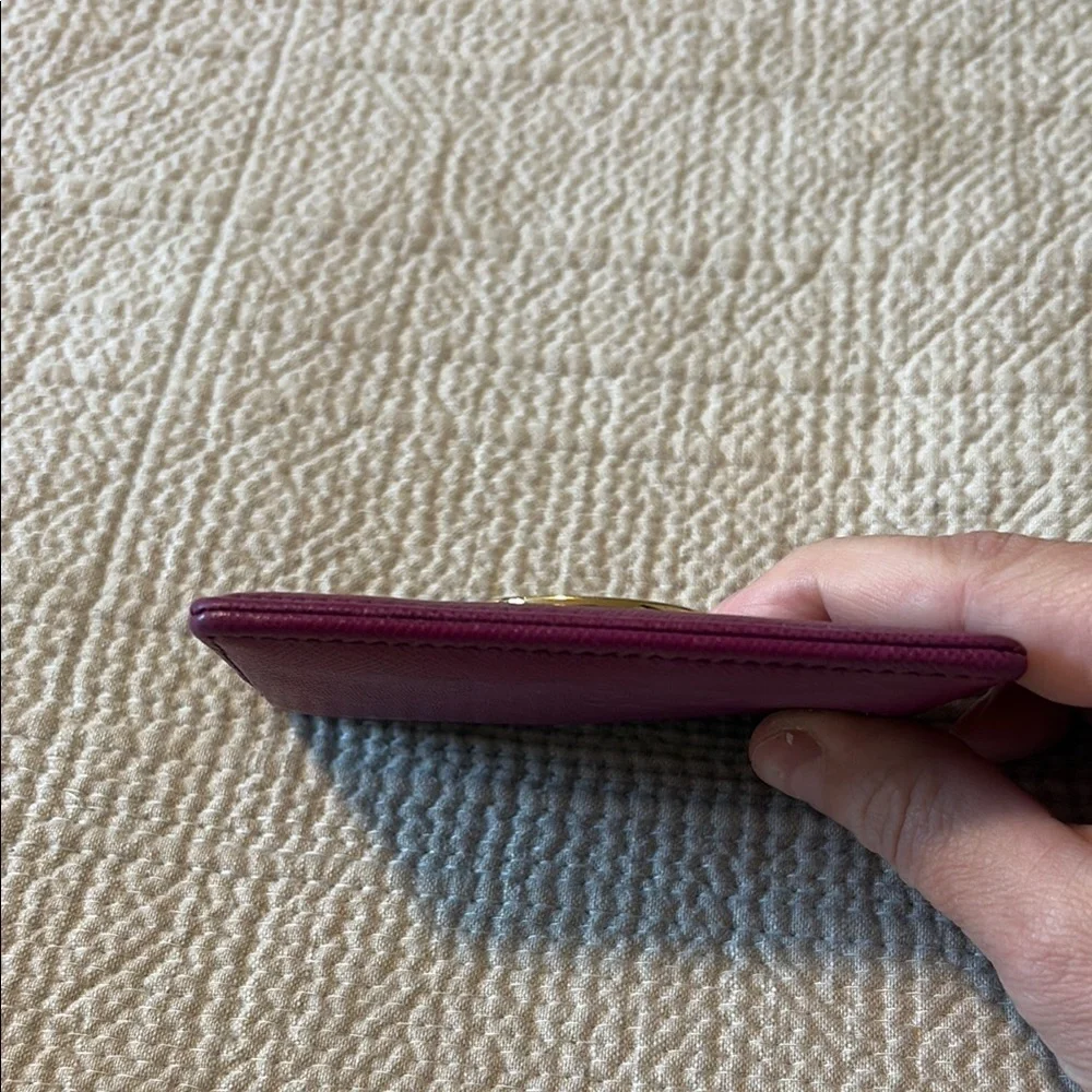 💜▪️Tory Burch▪️ Preloved Purple Card Holder (With Wear)